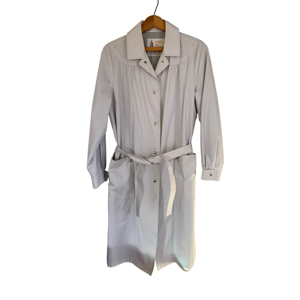 London fog trench coat Vintage 80s sz 10